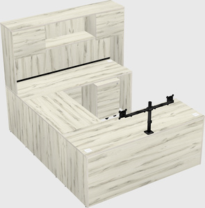 U-shaped desk