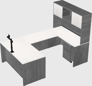 U-shaped desk
