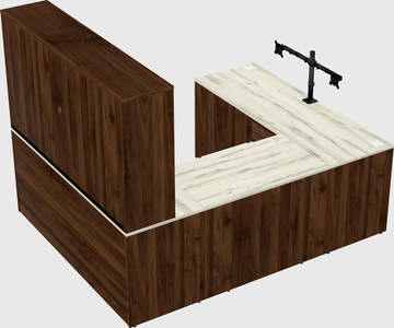 U-shaped desk