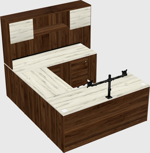 U-shaped desk