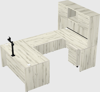 U-shaped desk