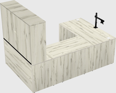 U-shaped desk
