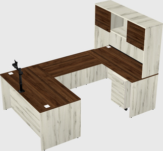 U-shaped desk