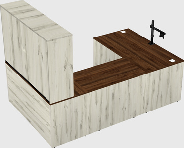 U-shaped desk