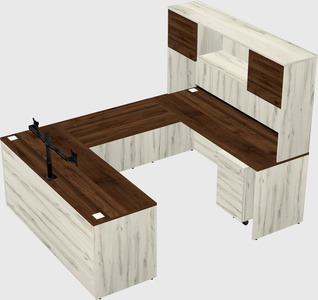 U-shaped desk