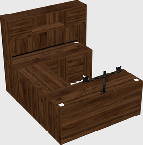 U-shaped desk