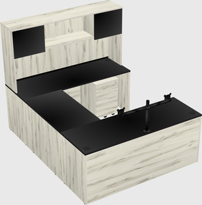 U-shaped desk