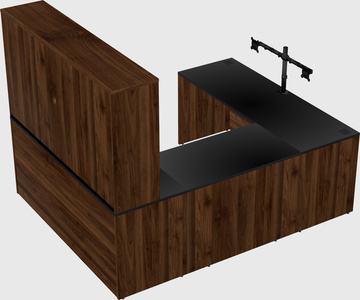 U-shaped desk