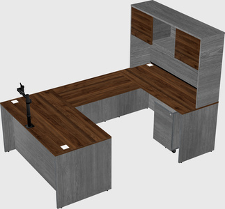 U-shaped desk