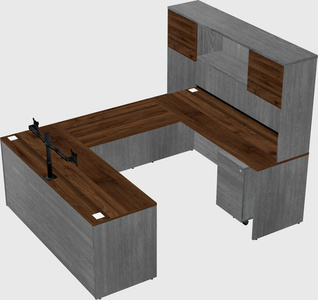 U-shaped desk