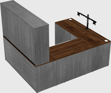 U-shaped desk