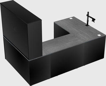 U-shaped desk