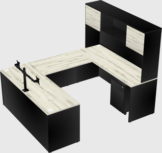 U-shaped desk