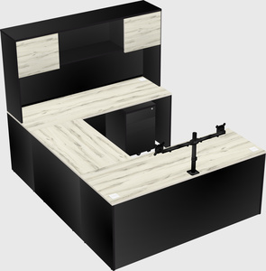 U-shaped desk