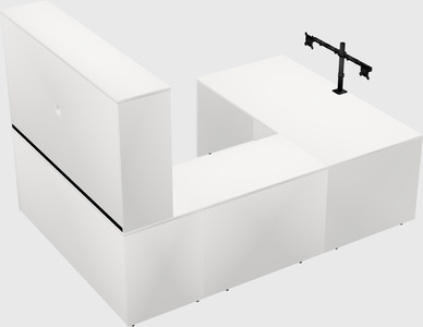 U-shaped desk