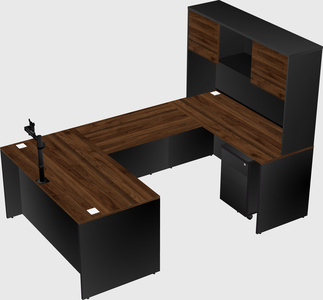 U-shaped desk