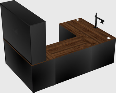 U-shaped desk