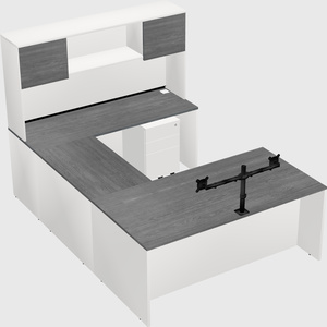 U-shaped desk