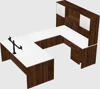 U-shaped desk