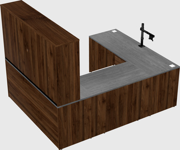 U-shaped desk