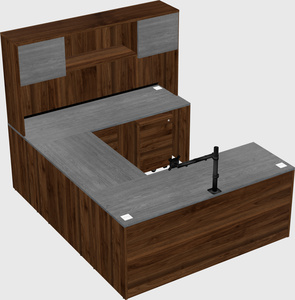 U-shaped desk