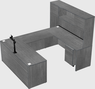 U-shaped desk