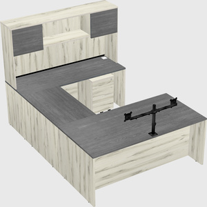 U-shaped desk