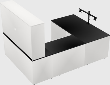 U-shaped desk