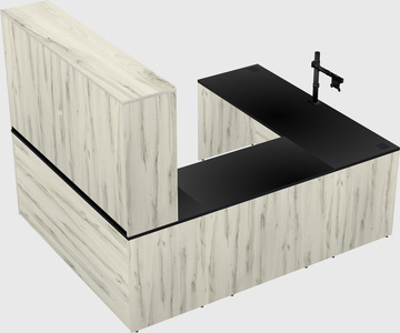 U-shaped desk