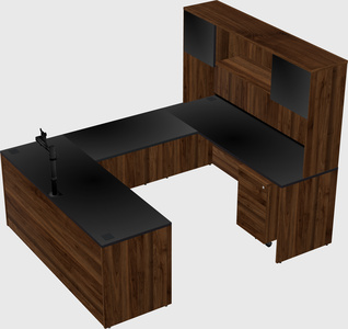 U-shaped desk
