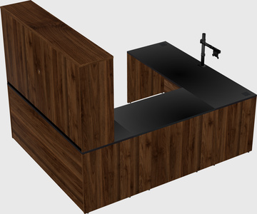 U-shaped desk