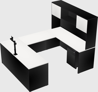 U-shaped desk