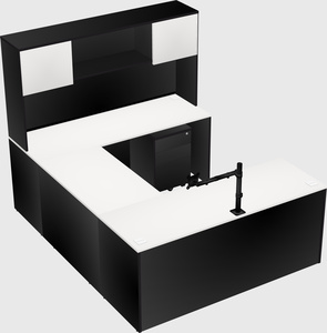 U-shaped desk