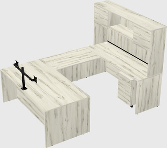 U-shaped desk