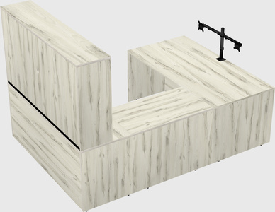 U-shaped desk