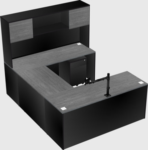 U-shaped desk