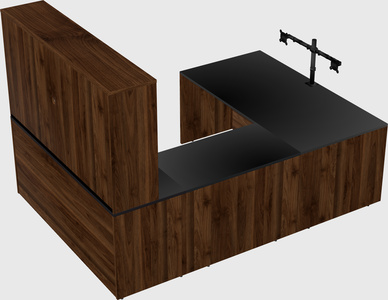 U-shaped desk