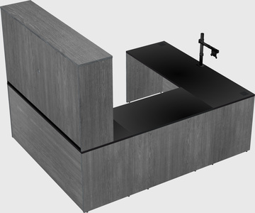 U-shaped desk