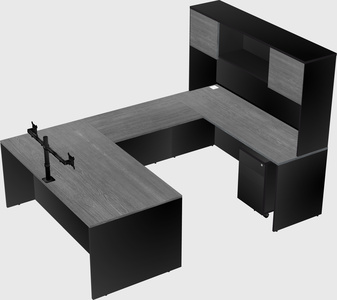 U-shaped desk
