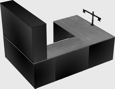 U-shaped desk