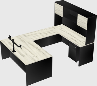 U-shaped desk