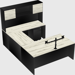 U-shaped desk