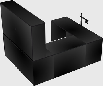 U-shaped desk