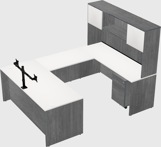 U-shaped desk