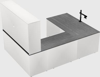 U-shaped desk