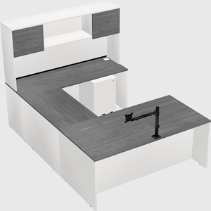 U-shaped desk
