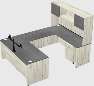 U-shaped desk