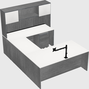 U-shaped desk