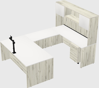 U-shaped desk