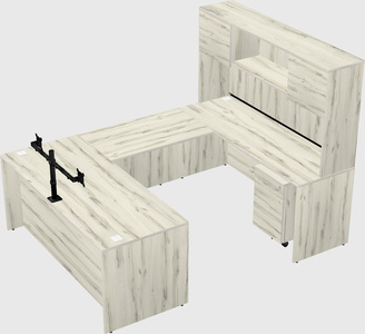 U-shaped desk